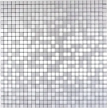 Obklad HLINÍKOVÁ MOZAIKA, STŘÍBRNÁ DLAŽDICE 4MM