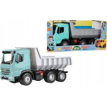 autíčko Velké nákladní auto sklápěč Mercedes Actros 3 nápravy Maxi Lena 63 cm Modré