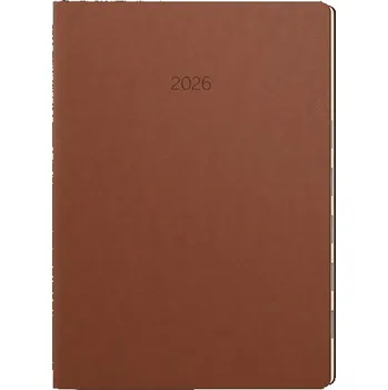 Diář Denní diář 2026 Maxim - B5, hnědý