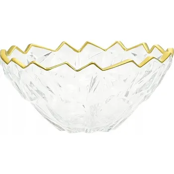 Křišťálová Salátová Mísa LUXITO CRYSTAL GOLD Zlatý Forma 11,5x5,5cm