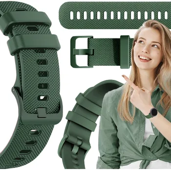 Řemínek na hodinky Řemínek pro Garmin Instinct 2 / 2 Solar chytré hodinky zelený řemínek 22mm
