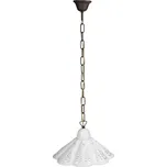 LAMPEDUSA svítidlo E27, 60W, 230V, IP21, keramické stínítko 30cm, mosazný řetěz 61037