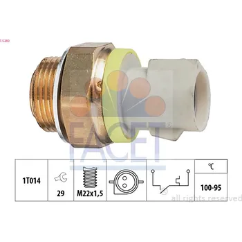 FACET Teplotní spínač, větrák chladiče 75280