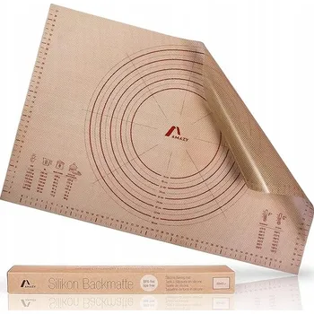 Kuchyňský vál PODLOŽKA SILIKONOVÝ VÁL XXXL 80x60 cm NA PEČENÍ TĚSTA PROTISKLUZOVÁ