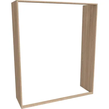 Šatní skříň Orámování skříně AIDA pro 2 oddíly Dekor: Dub natur (dub sonoma)