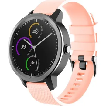 Příslušenství k chytrým hodinkám eses Silikonový řemínek - Vzorovaný růžový, 18 mm