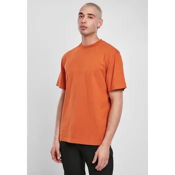 Pánské tričko Oversized triko Tall Tee rusty Urban Classics černá | oranžová 1758999