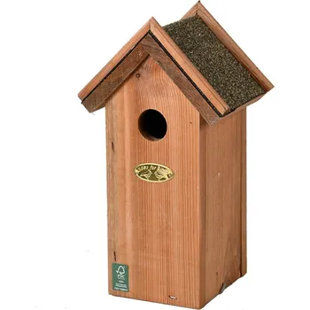 Zahradní dekorace Ptačí budka Lumi, 27,5x15x12 cm, dřevo, hnědá