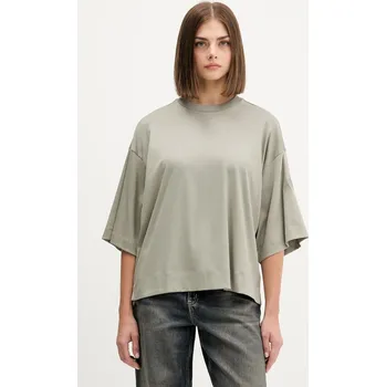 Pánské tričko Bavlněné tričko adidas Soft Lux JW5068 zelená 78X, vel. L