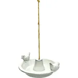 Závěsné napajedlo pro ptáky Mia, 30x10 cm, keramika, bílá