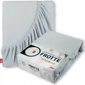 Prostěradlo Froté prostěradlo 80x200 s Gumou Hrubá Bavlna Bok 30 cm Popelavé