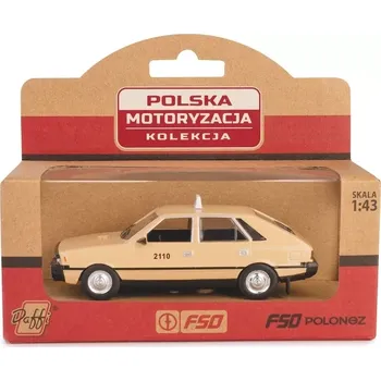 autíčko model vozu fso polonez taxi 1:43 béžový