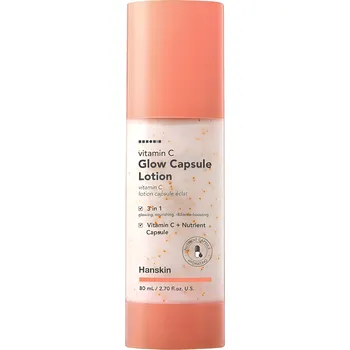 Pleťový olej Pleťová emulze s rozjasňujícími kapslemi s vitamínem C - Hanskin Vitamin C Glow Capsule Lotion