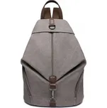 KONO Dámský plátěný batoh Canvas šedý EB2044
