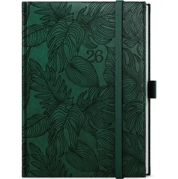 Diář Týdenní diář 2026 Vivella extra Tropik - B6, tmavě