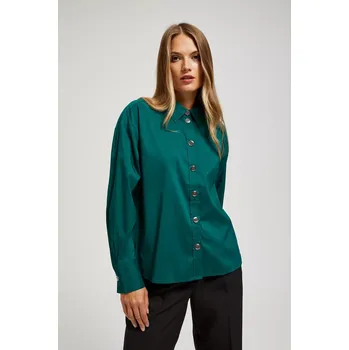 Košile s ozdobnými knoflíky Marisse bílá | tyrkysová | kaki | zelená | vícebarevná 2550756