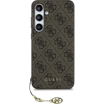 Telefonní příslušenství Guess 4G Charm kryt pro Samsung Galaxy S24 FE Barva: Hnědá