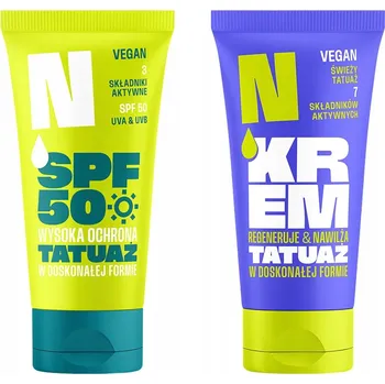 Přípravek na opalování NEBA na tetování opalovací krém SPF50 a sada na na tetování