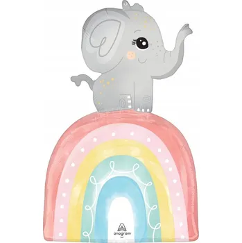 Balónek Fóliový balónek SuperShape Saténový Sloník