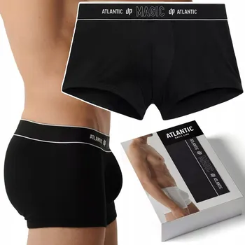 Boxerky Pánské boxerky PUSH-UP s efektem pozvednutí ATLANTIC MAGIC POCKET - XXL