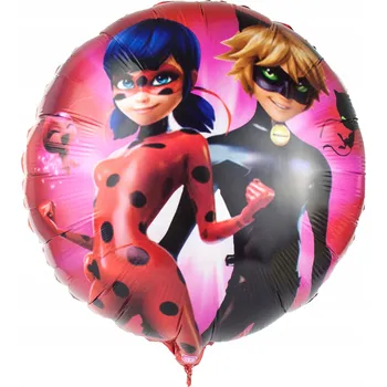 Balónek VELKÝ FÓLIOVÝ BALÓNEK BERUŠKA A KOCOUR MIRACULUM 46 cm