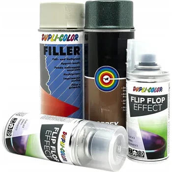 Lak na dřevo Sada: Základní Nátěr, Tmavě Zelená Metalíza, Bezbarvý Lesklý Lak 3x Sprej 400ml