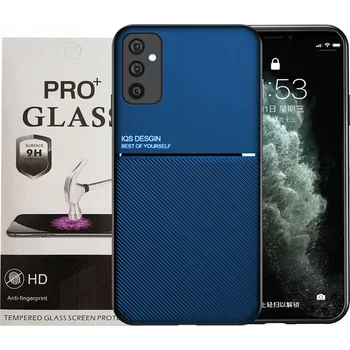 Pouzdro na mobilní telefon Pouzdro pro Samsung Galaxy A54 5G Kryt Zadní Kryt + Sklo 9H Barva Modrá