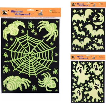 Okenní dekorace Okenní fólie fosforeskující duchové 55 gram