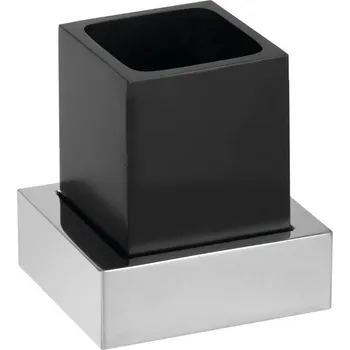 Držák na kartáček X-STEEL sklenka na postavení, černá XS105B 59331