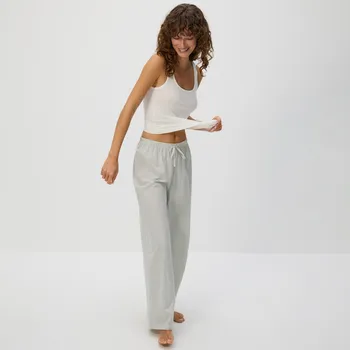 Dámské kalhoty Reserved - Pyžamové kalhoty - pudrově zelená - 166EY-97X - 166EY-97X-XS