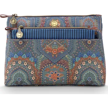 PIP Studio Kosmetická taška kombi Caryn Jabali modrá 26 x 7.5 x 18cm 51.274.300