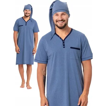 Pánské pyžamo Hotberg pánské pyžamo Bonifacy 357/2 krátký rukáv, velikost XL