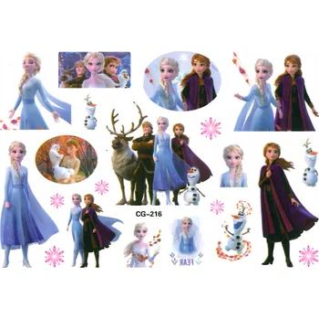 Odstranitelné tetování Smyvatelné tetování pro děti Ledové Království Anna Elsa Olaf - Dočasné tetovačky