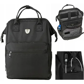 Městský batoh Městský batoh Captain Mike černý