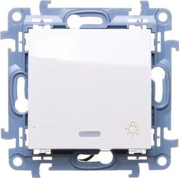 vypínač Jednopólový vypínač pod omítku Kontakt-simon bílý CS1L.01/11