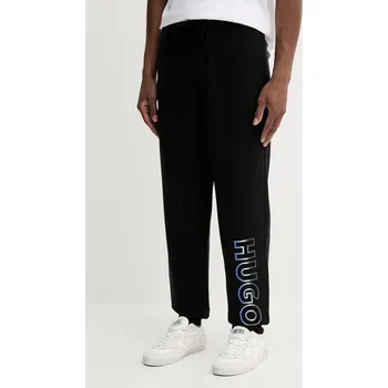 Bavlněné tepláky Hugo Blue Nogtro 50549149 černá 99X, vel. XS