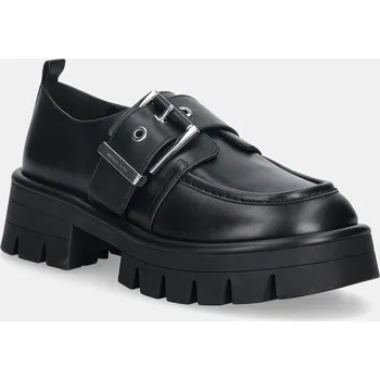 Dámské polobotky Kožené polobotky MICHAEL Michael Kors Colby dámské, černá barva, na platformě, 40F4COFP1L.001 99X, EUR 41