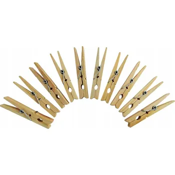 Kolíčky dřevěné hnědé 10 ks