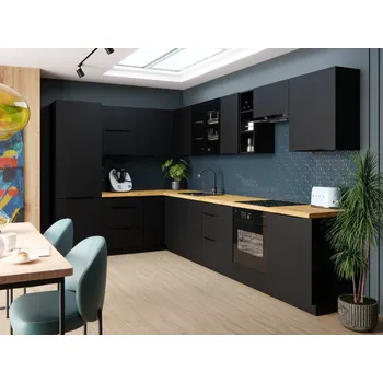 Kuchyňská linka Kuchyňská linka SIENA ČERNÝ MAT / ČERNÁ IV