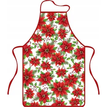 Kuchyňská zástěra ZÁSTĚRA KUCHYŇSKÁ VÁNOČNÍ VÁNOČNÍ HVĚZDA 50X76