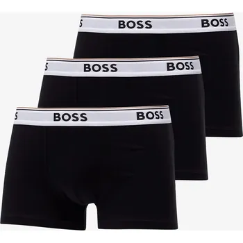Boxerky 3PACK pánské boxerky Hugo Boss černé Boss černá 3377204