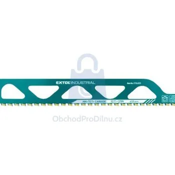Pilový plátek Plátek do pily ocasky s SK zuby, EXTOL INDUSTRIAL 505 x 50 x 2,5 mm, balení 1 ks