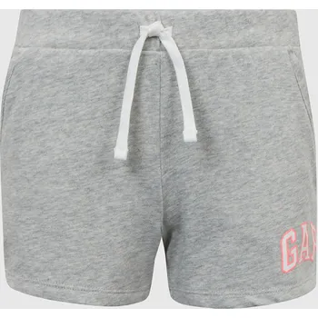 Dívčí kraťasy GAP Dětské kraťasy logo - Holky GAP šedá 2141300