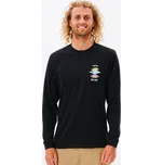 triko RIP CURL Search Icon L/S BLACK velikost oblečení M