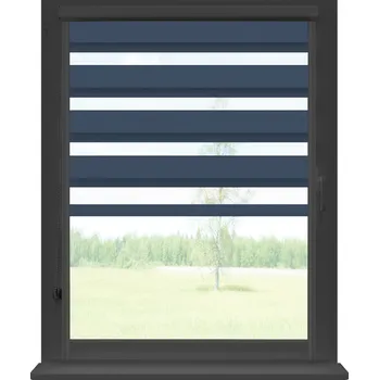 Roleta Dekodum Roleta den a noc v antracitové kazetě soft, barva látky Granát Šířka (cm): 33, Výška (cm): Standardní (do 150 cm), Strana mechanismu: Levá