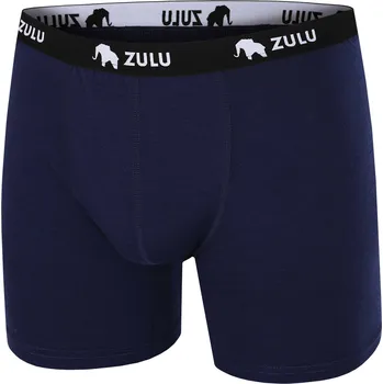 Pánské spodní prádlo Pánské boxerky Zulu Merino 160 6in Velikost: M / Barva: modrá