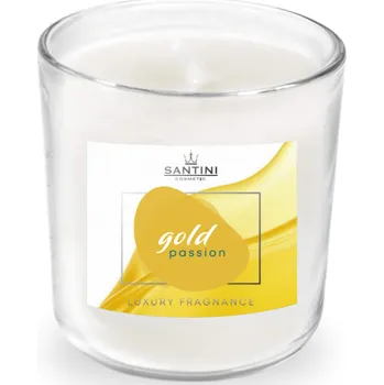 Svíčka Luxusní svíčka SANTINI - Gold Passion, 200g
