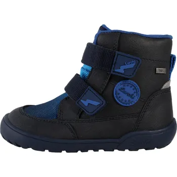 Dětské zimní barefoot boty Lurchi Jimmy s membránou, na suchý zip, modré | Botonozka.cz Velikost: 28