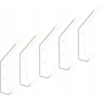 Věšák Šatní ramínko kovový Domer bílý