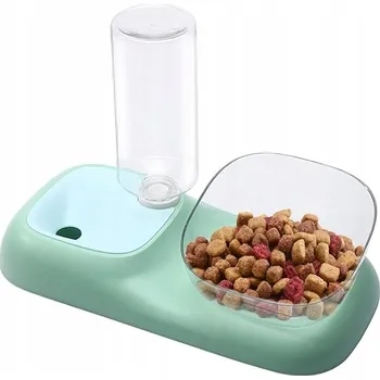 Miska pro psa Podavač dávkovač vody pro psa/kočku + miska na krmivo